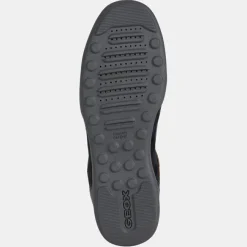 Clearance Geox Baskets en Cuir et Velours de Cuir Metodo bleu marine