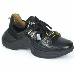 Hot Mi/Mai Baskets en Cuir Finn noires