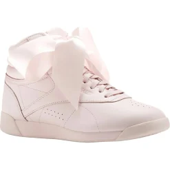 Online Reebok Baskets en Cuir Freestyle Bow roses