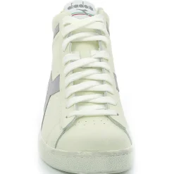 Femme Diadora Baskets en Cuir Game L Hi Waxed blanc/gris