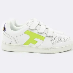 Clearance Faguo Baskets en Cuir Hazel blanches