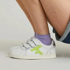 Clearance Faguo Baskets en Cuir Hazel blanches