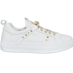 Discount Patrizia Pepe Baskets en Cuir Jordy blanches