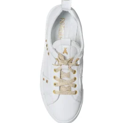 Discount Patrizia Pepe Baskets en Cuir Jordy blanches