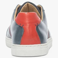 Homme Bocage Baskets en Cuir Kessy bleu marine