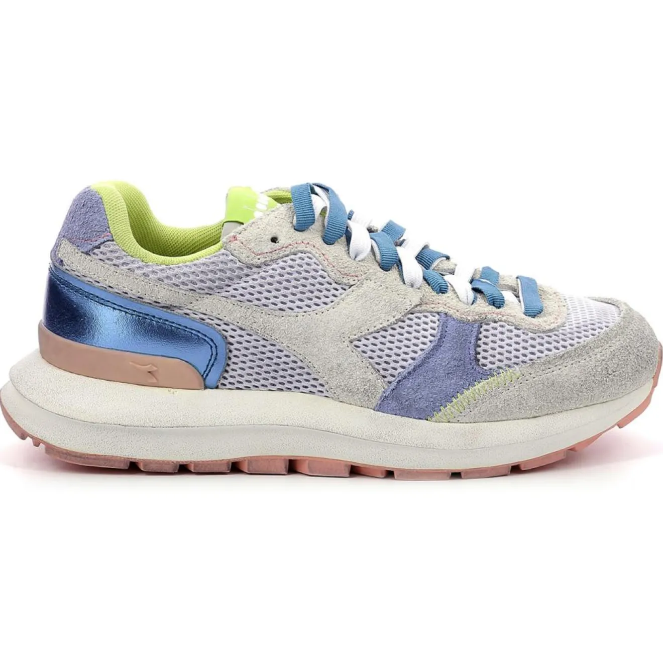 Homme Diadora Baskets en Cuir Kmaro 42 Metal bleu/gris