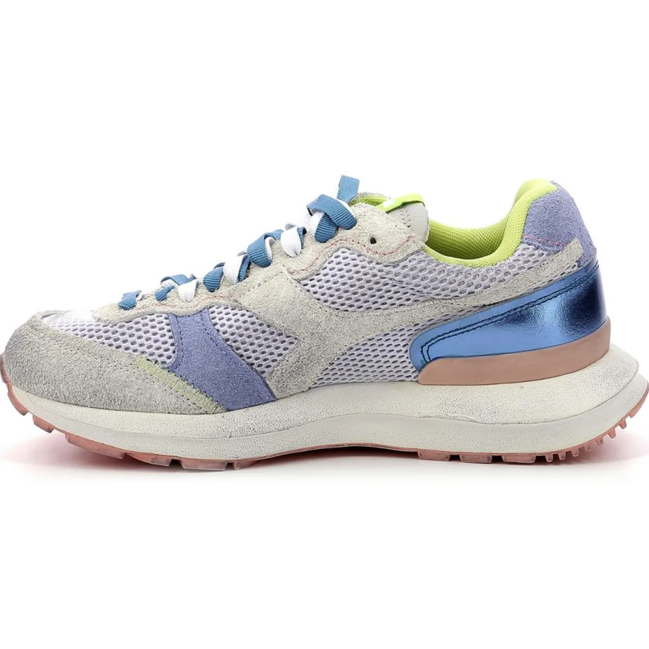 Homme Diadora Baskets en Cuir Kmaro 42 Metal bleu/gris