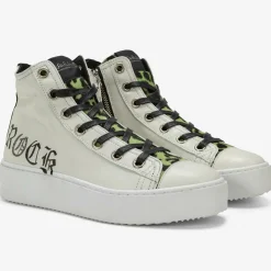 Femme Nira Rubens Baskets en Cuir Long Island blanc/noir