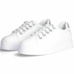 Femme Liu-Jo Baskets en Cuir Lovely blanches