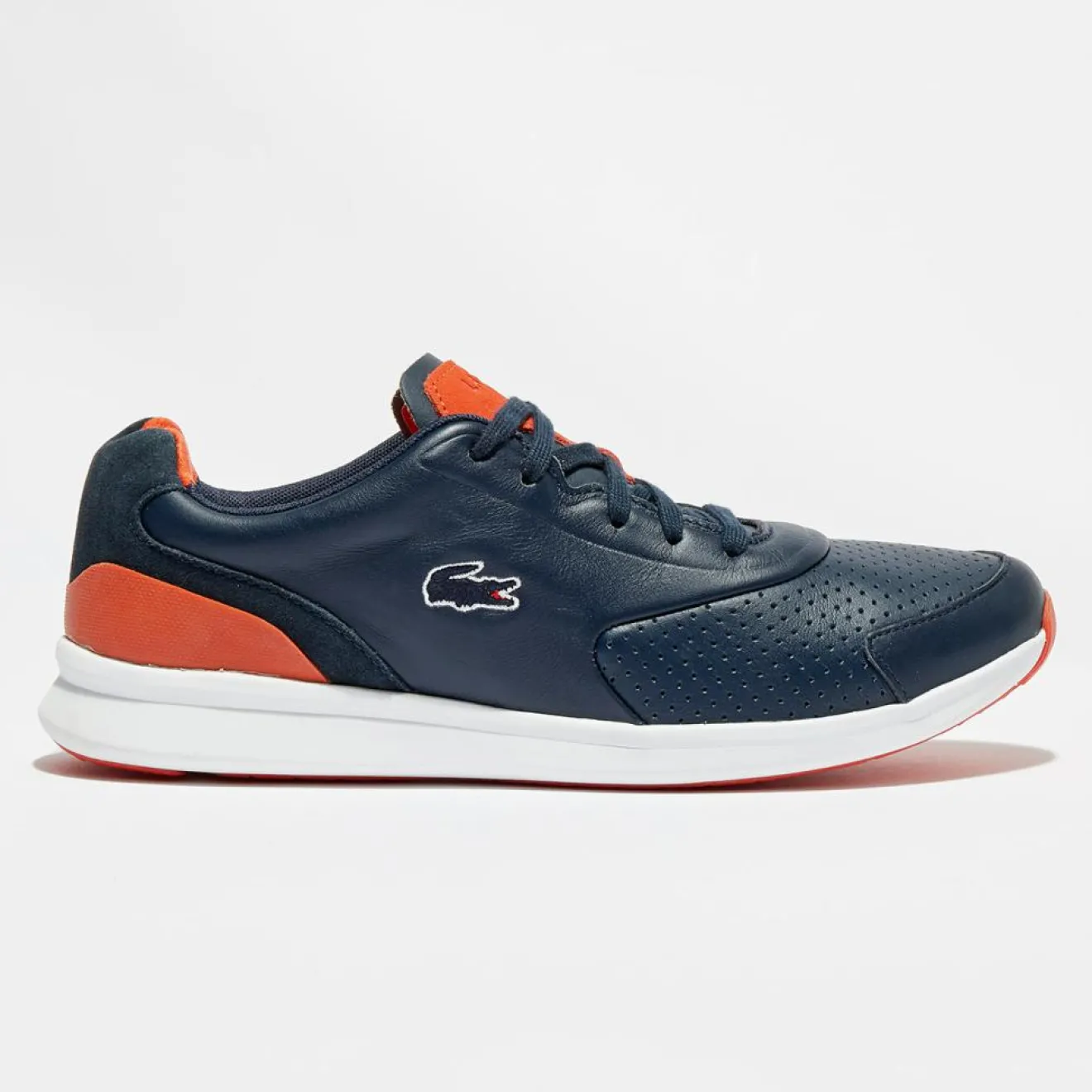 Sale Lacoste Baskets en Cuir Ltr.01 317 1 bleu marine/rouge