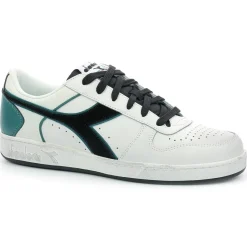Femme Diadora Baskets en Cuir Magic Bas Low I blanc/pacifique