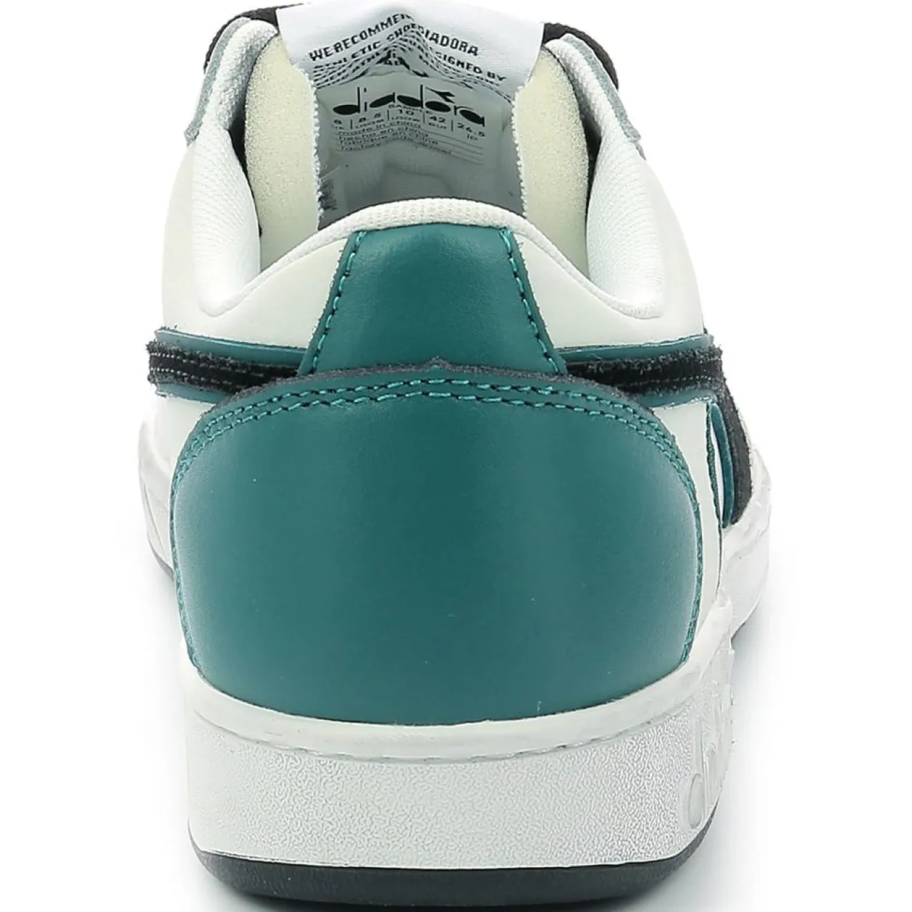 Femme Diadora Baskets en Cuir Magic Bas Low I blanc/pacifique