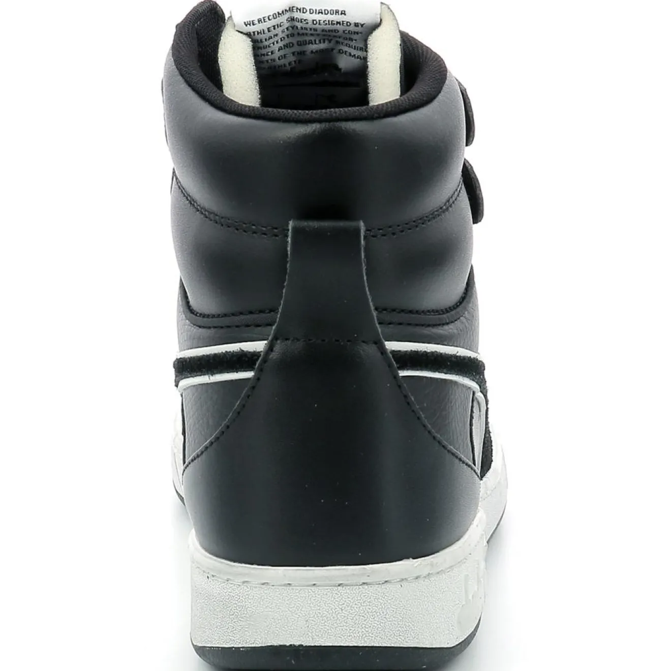 Femme Diadora Baskets en Cuir Magic Bas Mid I noires