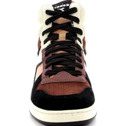 Hot Diadora Baskets en Cuir Magic Baske Mi orange/marron