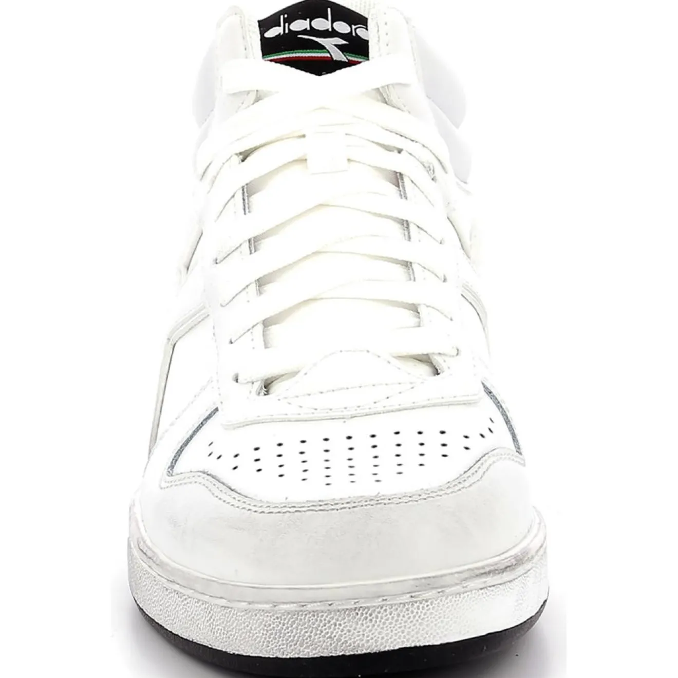 Homme Diadora Baskets en Cuir Magic Icona blanches