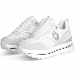 Femme Liu-Jo Baskets en Cuir Maxi blanches