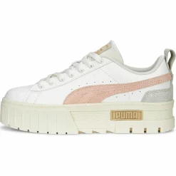 Femme Puma Baskets en Cuir Mayze blanches