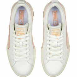 Femme Puma Baskets en Cuir Mayze blanches