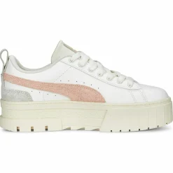 Femme Puma Baskets en Cuir Mayze blanches