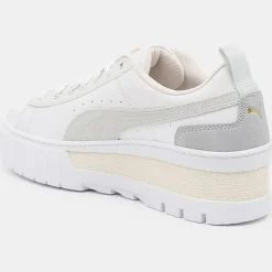 Femme Puma Baskets en Cuir Mayze blanches