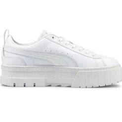 Femme Puma Baskets en Cuir Mayze Classic blanches