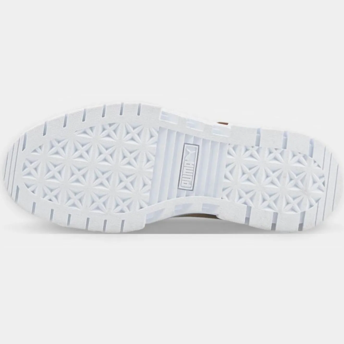 Femme Puma Baskets en Cuir Mayze Luxe blanc/bordeaux