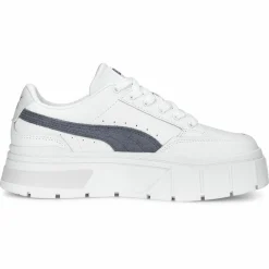 Discount Puma Baskets en Cuir Mayze Stack blanches