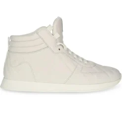 Femme Fendi Baskets en Cuir montantes blanches