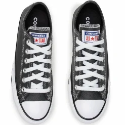 Homme Converse Baskets en Cuir Ox noires
