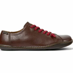 Femme Camper Baskets en Cuir Peu marron