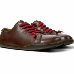 Femme Camper Baskets en Cuir Peu marron