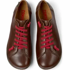 Femme Camper Baskets en Cuir Peu marron