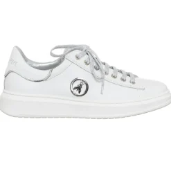 Clearance Patrizia Pepe Baskets en Cuir Prisilia blanches