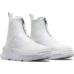 Femme Converse Baskets en Cuir Run Star Legacy Chelsea Luxe blanches