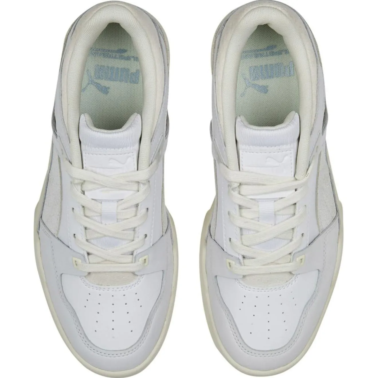 Clearance Puma Baskets en Cuir Slipstream Thrifted blanc/beige