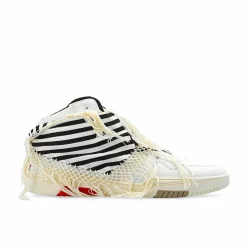Femme Saint Laurent Baskets en cuir Smith blanches