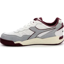 Homme Diadora Baskets en Cuir Winner Sl gris/blanc/rouge