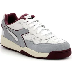 Homme Diadora Baskets en Cuir Winner Sl gris/blanc/rouge