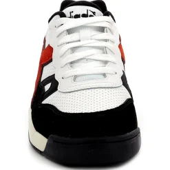 Outlet Diadora Baskets en Cuir Winner Sl noir/rouge/blanc