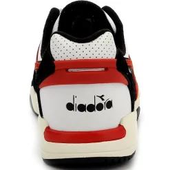 Outlet Diadora Baskets en Cuir Winner Sl noir/rouge/blanc
