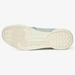 Femme Reebok Baskets en Cuir Workout Logo céladon bleues