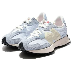 Online New Balance Baskets en Mesh & Velours de Cuir 327 bleues