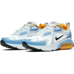 Hot Nike Baskets en Tissu & Cuir Air Max 200 blanc/bleu/orange