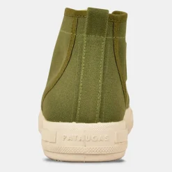 Online Pataugas Baskets en Toile de Coton recyclé Etche vertes