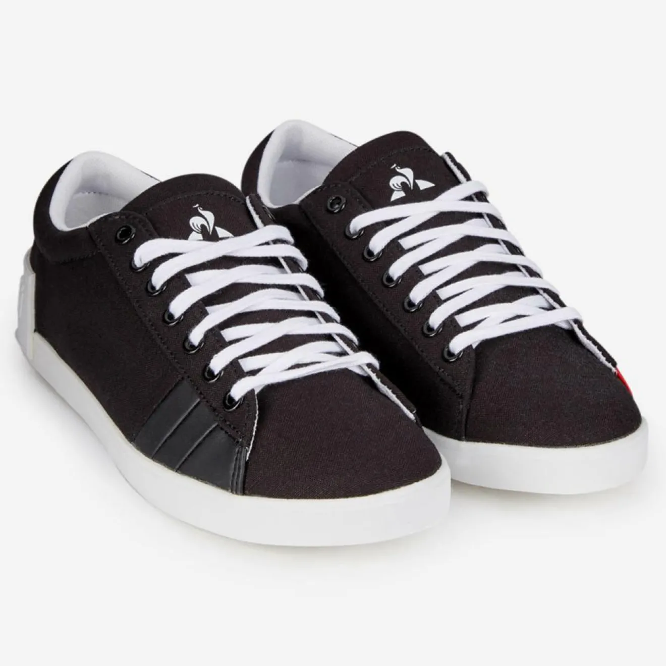 Femme Le Coq Sportif Baskets en Toile Flag noires