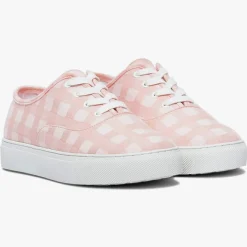 Hot Bocage Baskets en Toile Nikolaus vichy rose corail