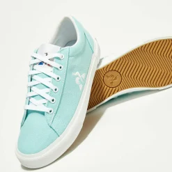 Outlet Le Coq Sportif Baskets en Toile Verdon Plus turquoise