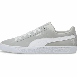 Clearance Puma Baskets en Velours de Cuir Re:Style grises