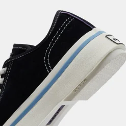 Femme Eytys Baskets en Velours de Cuir Laguna blanc/noir