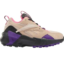 Femme Reebok Baskets en Velours de Cuir & Mesh Aztrek Double Mix T rose/violet